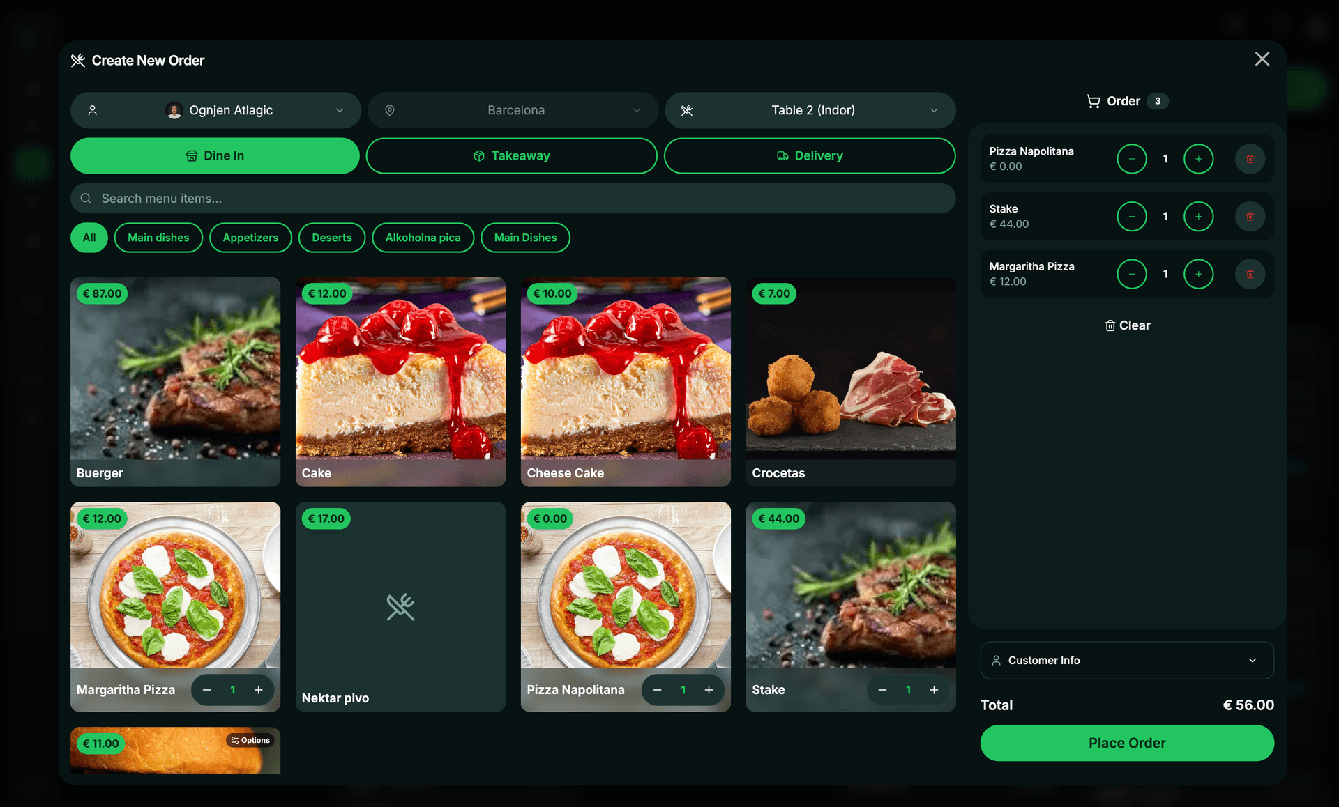 POS Dashboard Preview